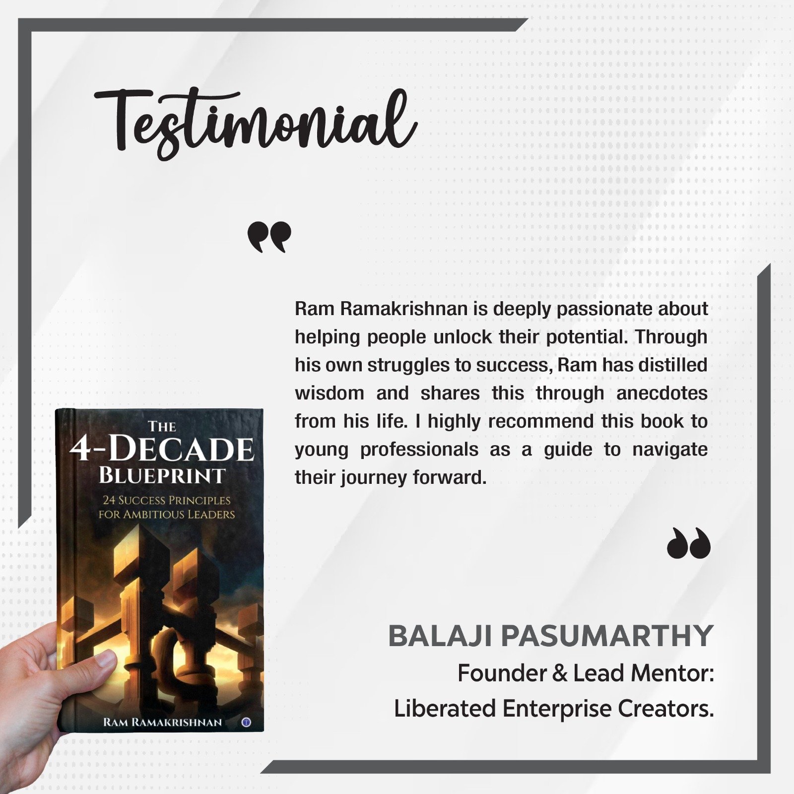 Testmonial post Balaji